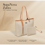 Supanova Zafira 15.6’’ Laptop Tote Bag - Brown - Brown - Bags