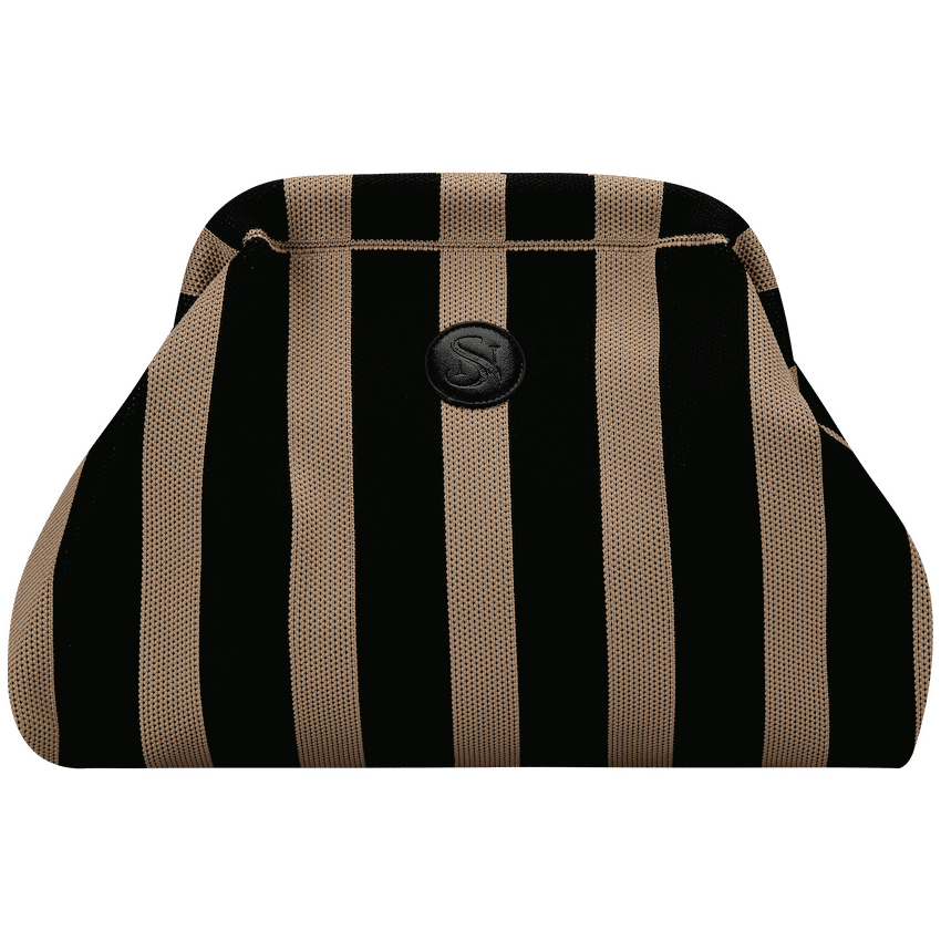 SupaNova Zara Knit Clutch Bag - Black - Black - Bags