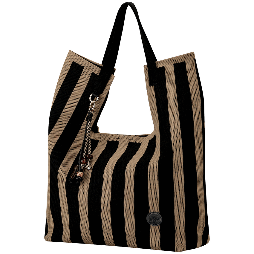 SupaNova Zara Knit Tote Bag - Black - Black - Bags