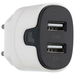 Superfly 3.4A Dual Type C Wall Charger - White - White