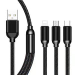 Superfly 3in1 Multi Charge Cable Type C Micro Lightning - Black