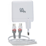 Superfly 65W Pd Wall Charger With Type C Cable - White - White