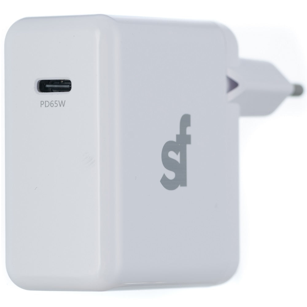 Superfly 65W Pd Wall Charger With Type C Cable - White - White