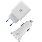 Superfly Pd Charger Wall + Car Kit - White