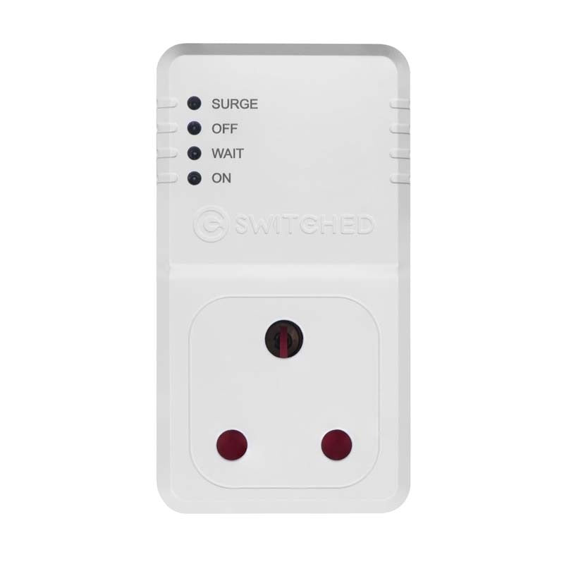 Switched 1 Way TV High Surge Adaptor - White