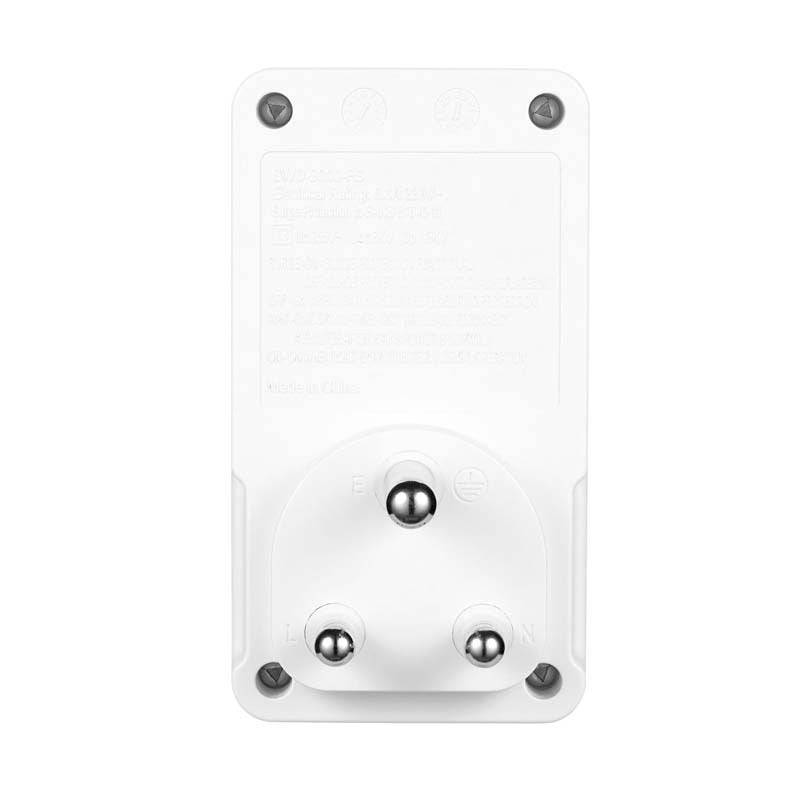 Switched 1 Way TV Surge Adaptor with SANS 164-2 - White