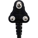 Switched 10m SBS Extension Cable/Cord/Lead Multiplug Light Duty - Black
