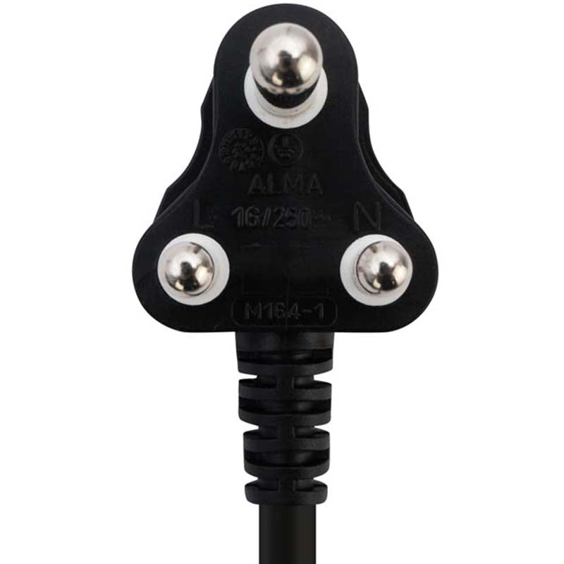 Switched 20m BTB Extension Cable/Cord/Lead Multiplug Heavy Duty - Black