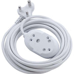 Switched 20m BTB Extension Cable/Cord/Lead Multiplug Light Duty - White