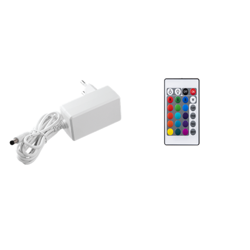 Switched 3M RGB LED Strip Light Kit - White
