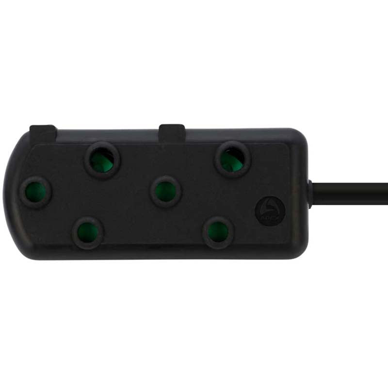 Switched 3m SBS Extension Cable/Cord/Lead Multiplug Heavy Duty - Black