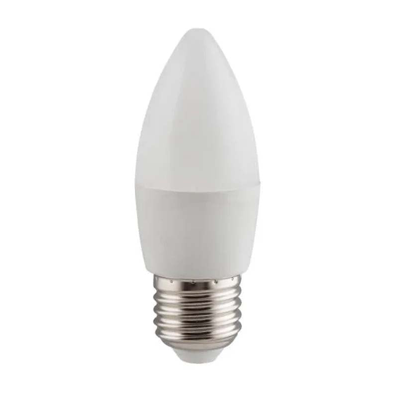 Switched 5W Candle LED Light Bulb E27 - Warm White - White