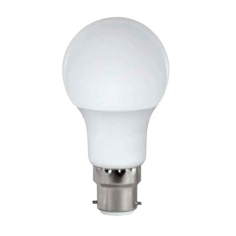 Switched 7W A60 Light Bulb B22- Cool White - White