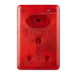 Switched High Surge Multi Adaptor 16A - Red - Red