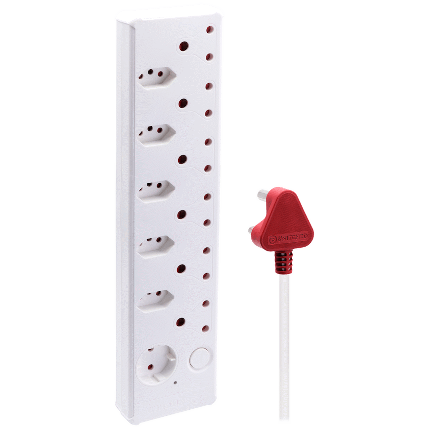 Switched Medium Surge 12-Way Multiplug 0.5m – Technomobi (Pty) Ltd