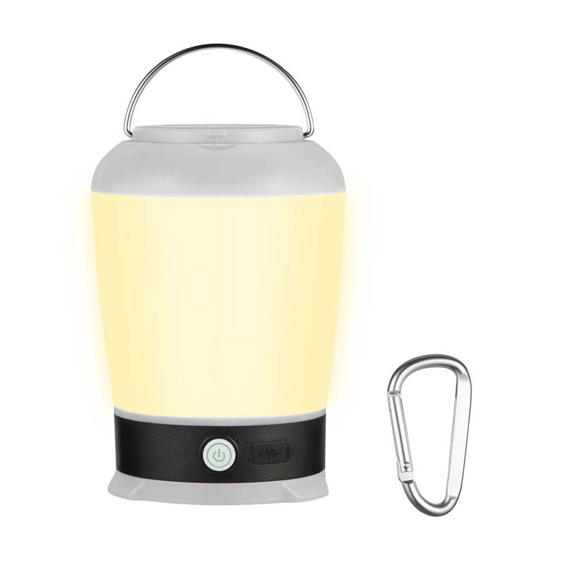 Switched Stella Rechargeable Lantern - Black / White