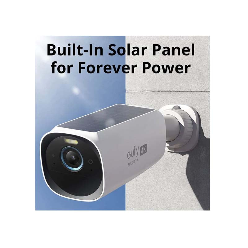 Eufy Security eufyCam 3 With HomeBase 3 & 2 x 4K Solar Cameras - White