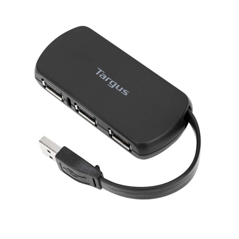 Targus 4-Port USB 2.0 Hub - Black - Black
