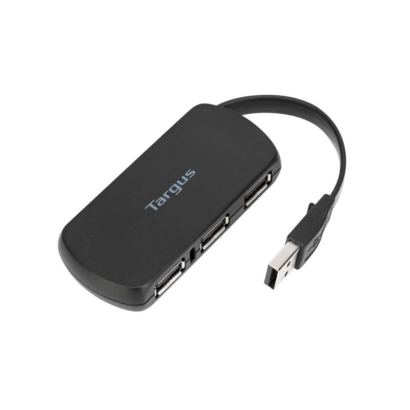 Targus 4-Port USB 2.0 Hub - Black - Black