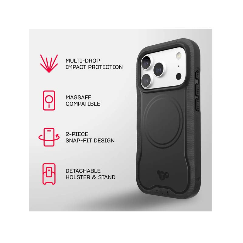 Tech21 Apple iPhone 18 Pro Evo Guard MagSafe Case - Black - Black