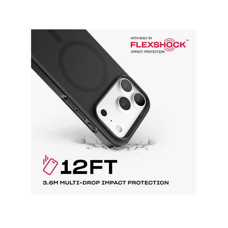 Tech21 Apple iPhone 18 Pro EvoPulse Fauxven MagSafe Case - Black - Black