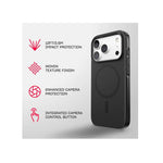 Tech21 Apple iPhone 18 Pro EvoPulse Fauxven MagSafe Case - Black - Black