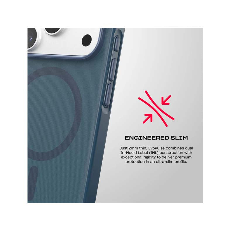 Tech21 Apple iPhone 18 Pro EvoPulse Fauxven MagSafe Case - Deep Sea - Deep Sea