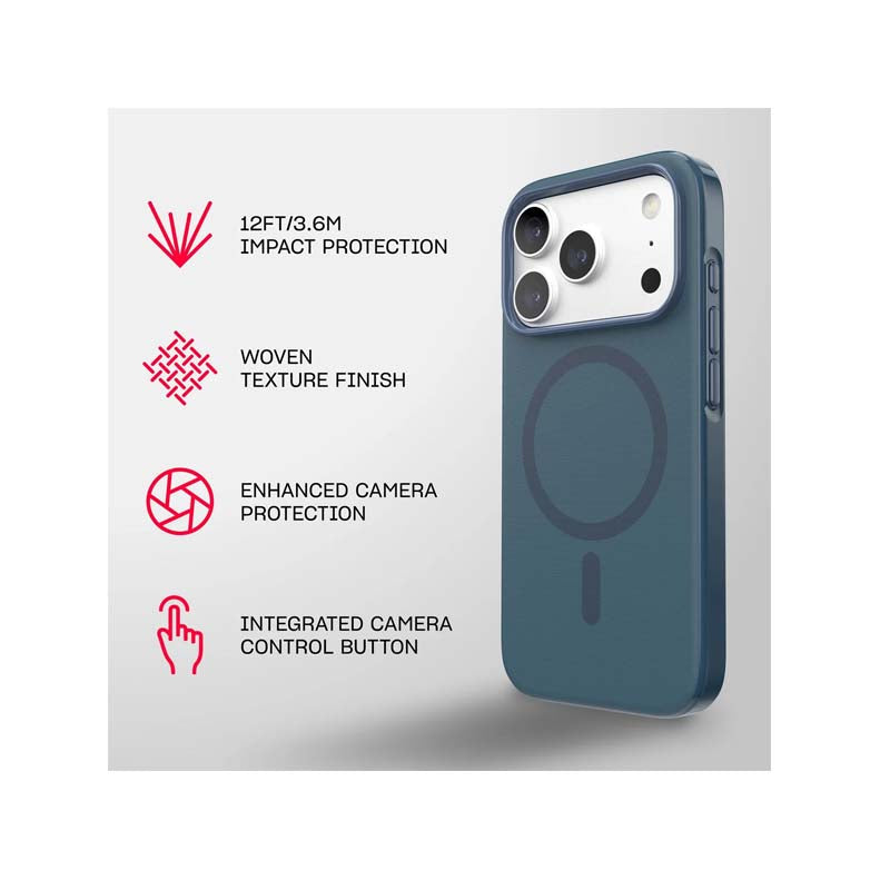 Tech21 Apple iPhone 18 Pro EvoPulse Fauxven MagSafe Case - Deep Sea - Deep Sea