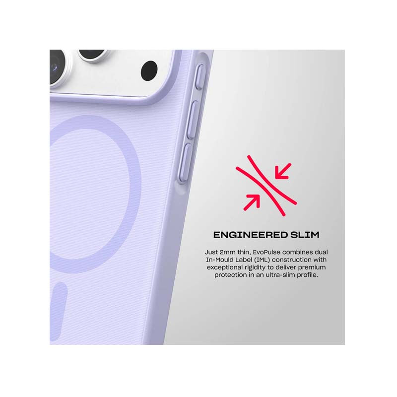 Tech21 Apple iPhone 18 Pro EvoPulse Fauxven MagSafe Case - Lilac - Lilac