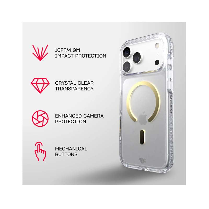 Tech21 Apple iPhone 18 Pro Max Evo Crystal MagSafe Case - Gold - Gold