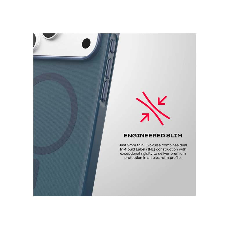Tech21 Apple iPhone 18 Pro Max EvoPulse Fauxven MagSafe Case - Deep Sea - Deep Sea