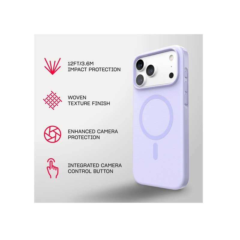 Tech21 Apple iPhone 18 Pro Max EvoPulse Fauxven MagSafe Case - Lilac - Lilac