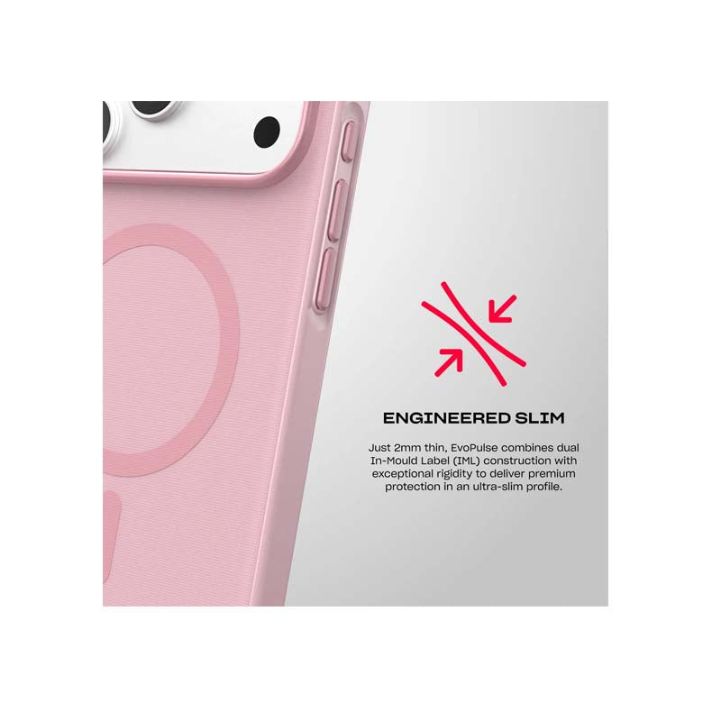 Tech21 Apple iPhone 18 Pro Max EvoPulse Fauxven MagSafe Case - Quiet Blush - Pink