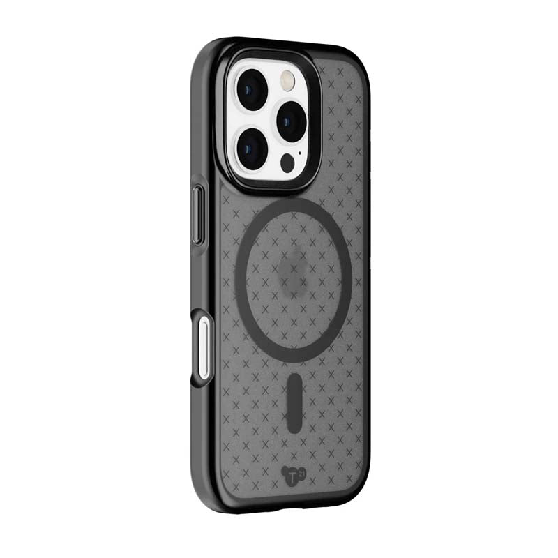 Tech21 Evo Check Apple iPhone 16 Pro Case with MagSafe - Smokey Black - Black