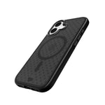 Tech21 Evo Check Apple iPhone 16 with Magsafe Case - Smokey Black - Black