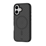 Tech21 Evo Check Apple iPhone 16 with Magsafe Case - Smokey Black - Black