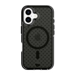 Tech21 Evo Check Apple iPhone 16 with Magsafe Case - Smokey Black - Black