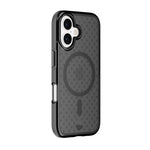 Tech21 Evo Check Apple iPhone 16 with Magsafe Case - Smokey Black - Black