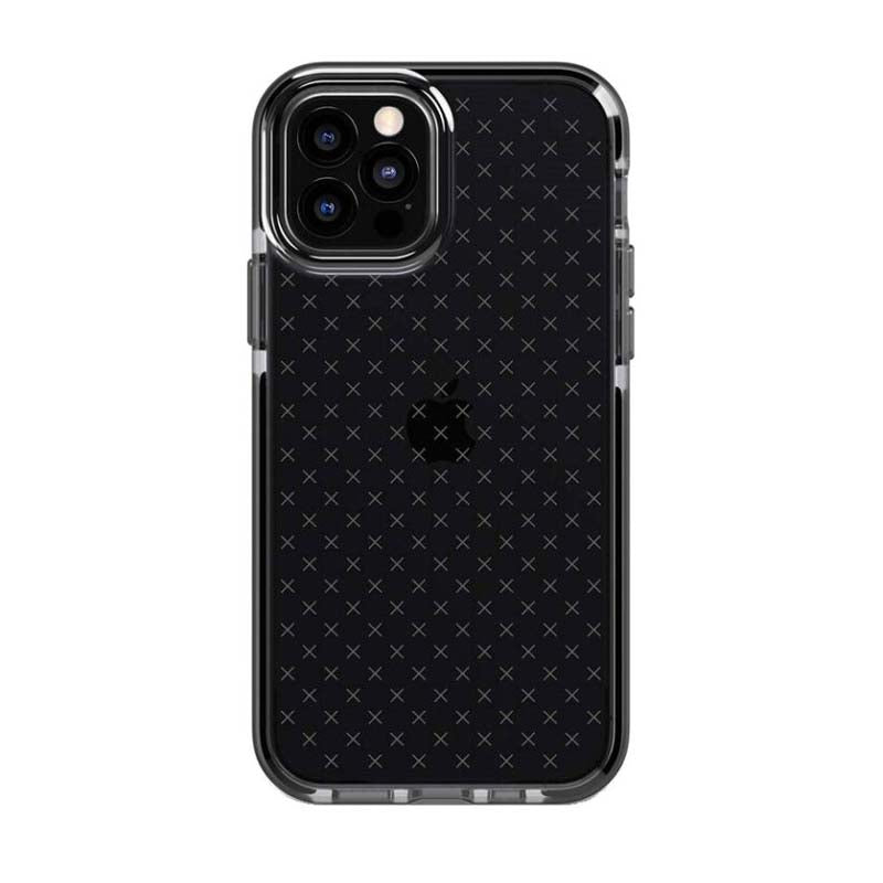Tech21 Evo Check Case for Apple iPhone 12/12 Pro - Smokey Black - Black