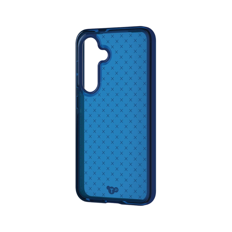 Tech21 Evo Check Case For Samsung Galaxy S24 - Cobalt Blue - Blue
