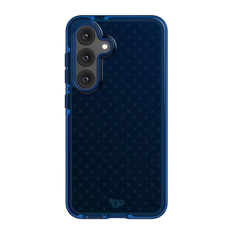 Tech21 Evo Check Samsung Galaxy S24 Case - Cobalt Blue - Blue