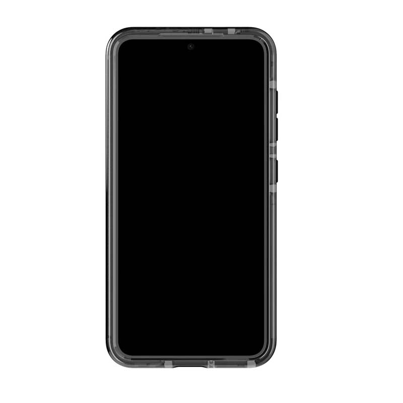Tech21 Evo Check Samsung Galaxy S24 Case - Smokey Black - Smokey/Black