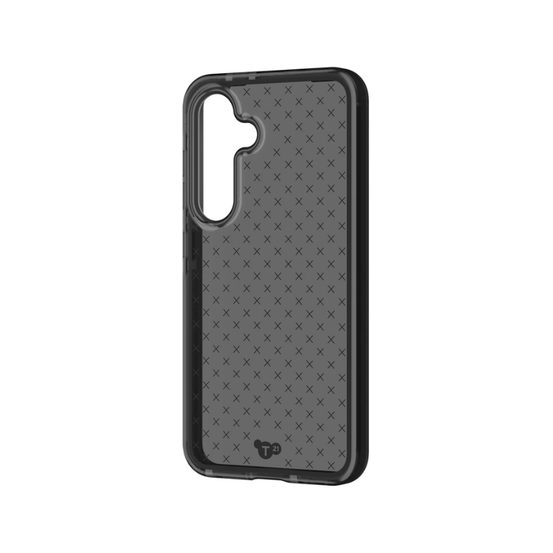 Tech21 Evo Check Case For Samsung Galaxy S24 -Smokey Black - Smokey/Black