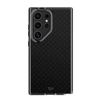 Tech21 Evo Check Samsung Galaxy S24 Ultra Case - Smokey Black - Smokey/Black