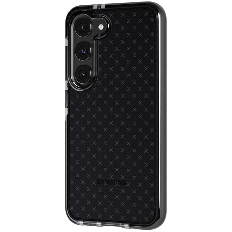 Tech21 Evo Check Cover for Samsung Galaxy S23 - Smokey/Black