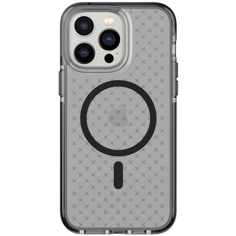 Tech21 Evo Check MagSafe Case for Apple iPhone 14 Pro Max - Smokey/Black