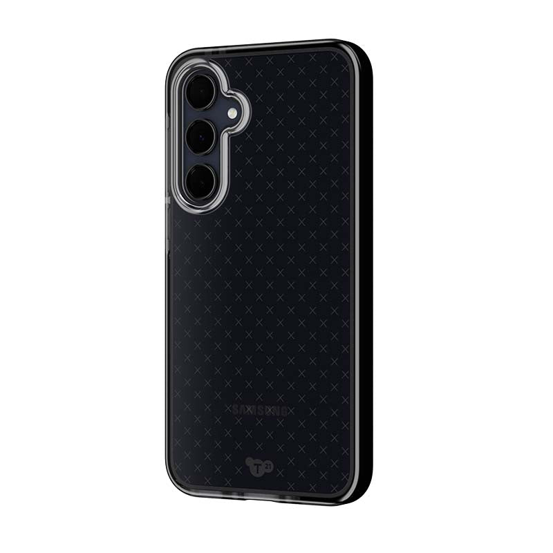 Tech21 Evo Check Samsung Galaxy A35 5G Case - Smokey Black - Black