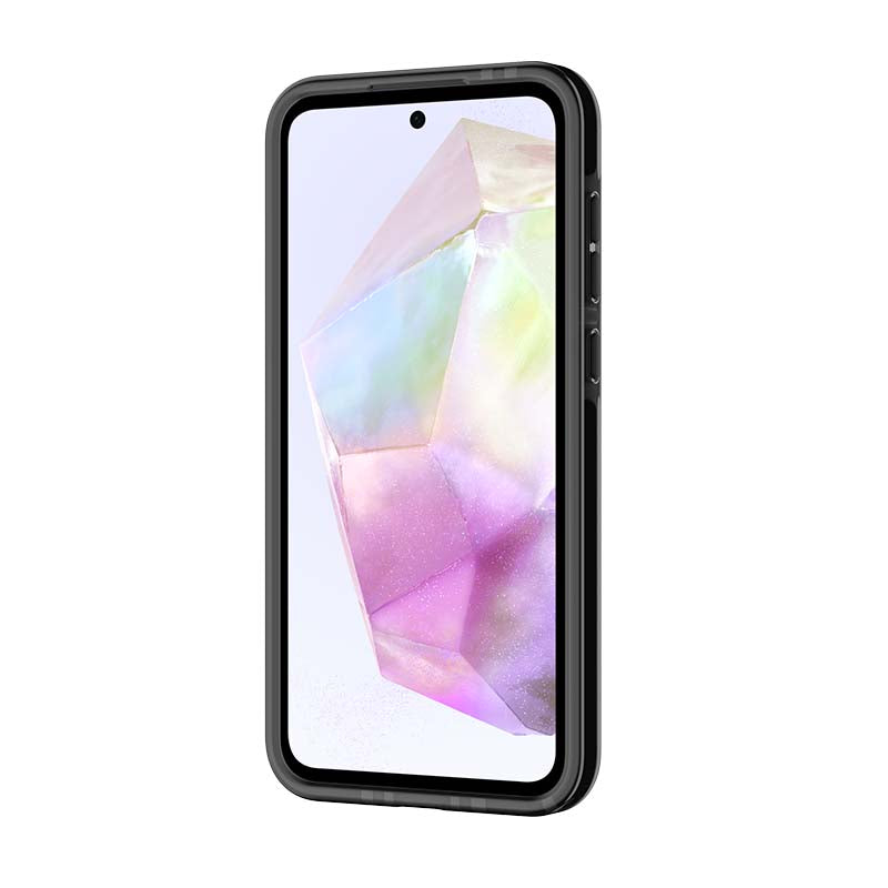 Tech21 Evo Check Samsung Galaxy A35 5G Case - Smokey Black - Black