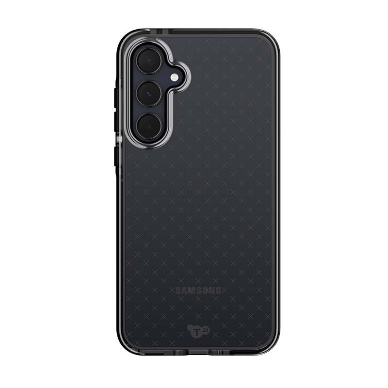 Tech21 Evo Check Samsung Galaxy A35 5G Case - Smokey Black - Black