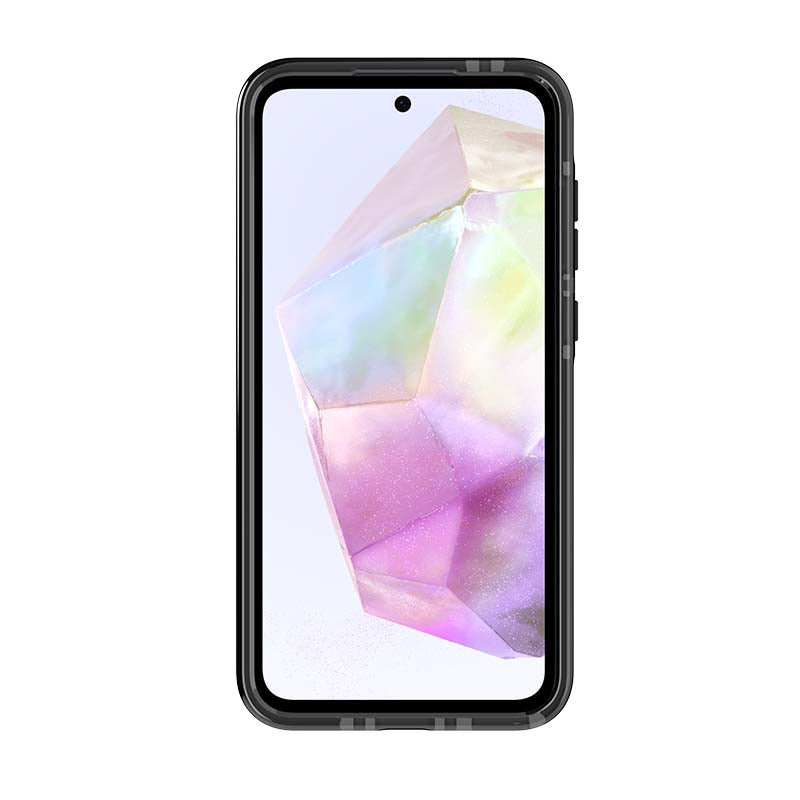 Tech21 Evo Check Samsung Galaxy A35 5G Case - Smokey Black - Black